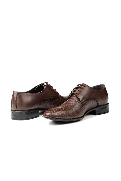 Ducavelli Мъжки класически обувки Croco от естествена кожа, класически обувки дерби, класически обувки с връзки