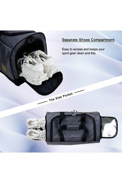 Solo Bag Unisex Sports Fitness και τσάντα ταξιδιού μεσαίου μεγέθους με θήκη παπουτσιών και Thermos