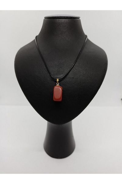 BalıkHediyelik Jasper Stone Necklace/ Natural Stone Necklace