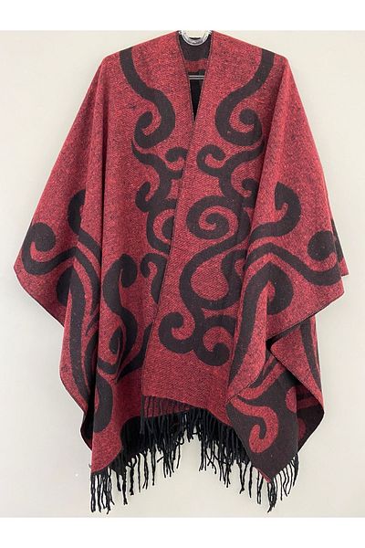 FORUM 130x85 cm Double Sided Poncho Shoulder Shawl