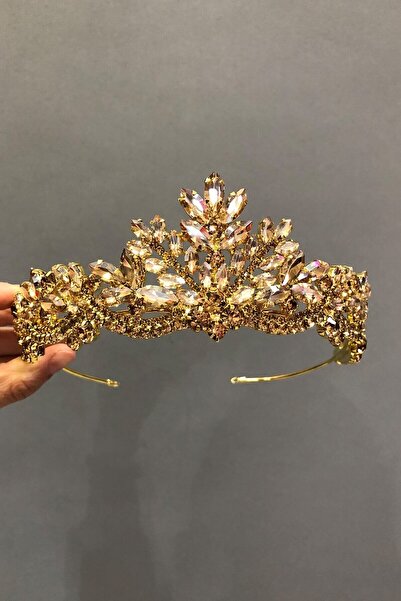 ESPEREST Coroana de henna pentru mireasa de culoare miere