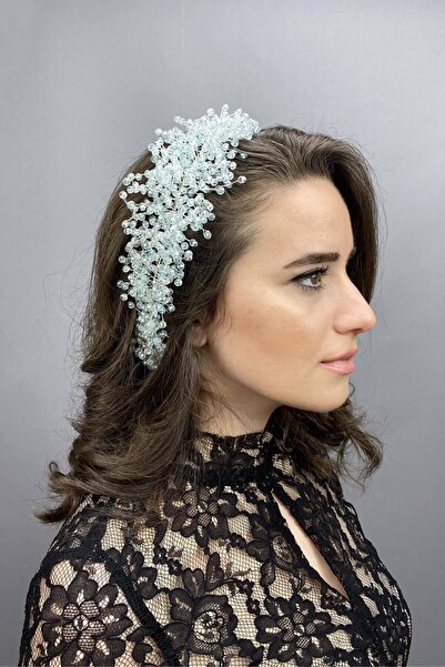 ESPEREST Νεροπράσινη Χένα και Νυφικό στέμμα με κρυστάλλινες πέτρες Pollux