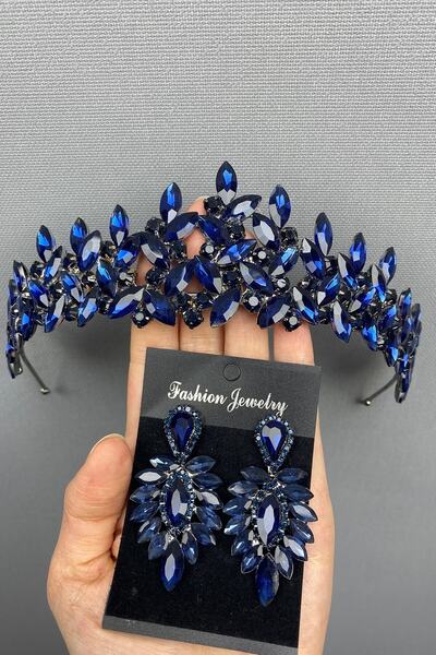 ESPEREST Subra Bridal Henna Crown and Earring Set