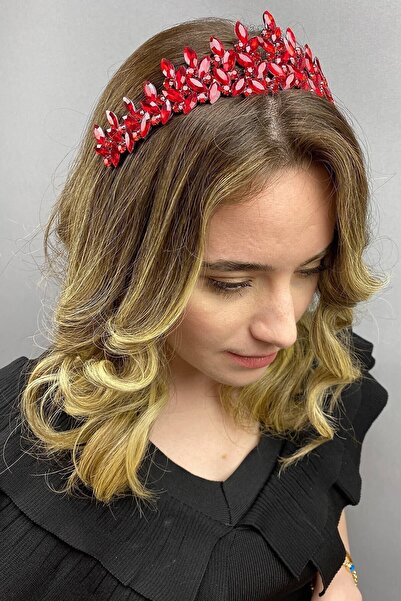 ESPEREST Coroana de henna pentru mireasa modelul roșu Subra