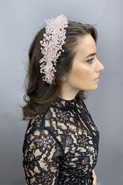 ESPEREST Pudră deschisă Pollux Crystal Stone Henna și coroană de mireasă