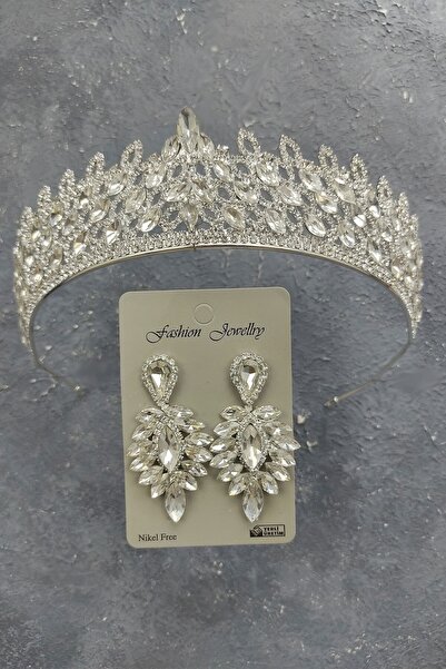 ESPEREST Μοντέλο Mia Στέμνη Νύφης και Σκουλαρίκια με Πέτρες