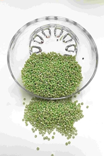 ESPEREST Зелени пясъчни мъниста 2 мм 1 опаковка 50 грама – Мъниста