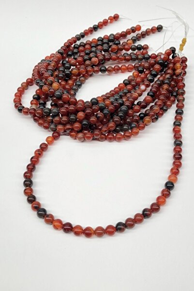 ESPEREST Mărgele din piatră naturală de agat roșu 8 mm