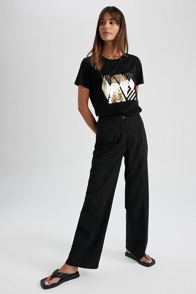 DeFacto Regular Fit Crew Neck Short Sleeve T-Shirt