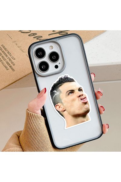 Namgo Cristiano Ronaldo Memes Αστείο σετ 16 αυτοκόλλητων για φορητό υπολογιστή, tablet, κινητό τηλέφωνο, ημερολόγιο, μπουκάλι νερού