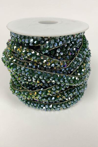 ESPEREST Aplicație cu panglică brodata cu margele de cristal