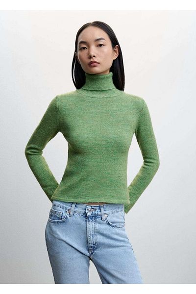 MANGO Woman Turtleneck Knitwear Sweater
