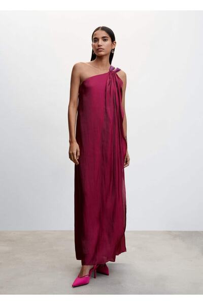 MANGO Woman Rochie asimetrică din satin