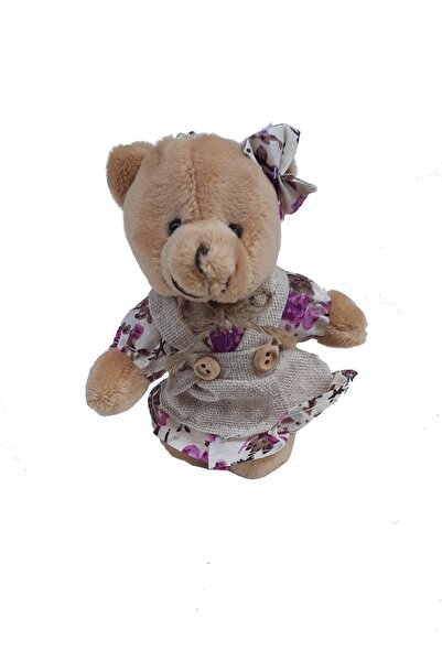 ESPEREST دمية دب قطيفة للفتيات باللون الأرجواني 12 سم