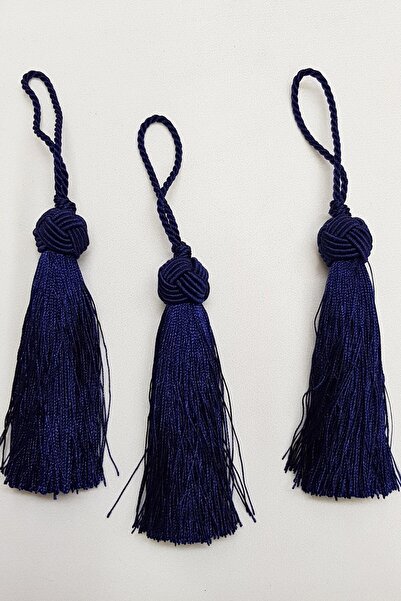 ESPEREST Navy Blue Knob Single Tassel 12cm 1 Piece