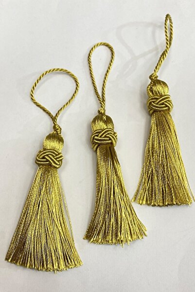 ESPEREST Koyu Hardal Topuzlu Tekli Püskül 7 Cm 1 Adet