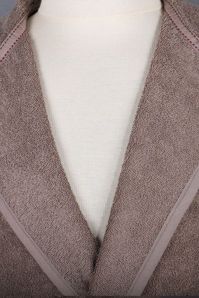 Ecocotton Halat de baie maro Ecosoft pentru bărbați L