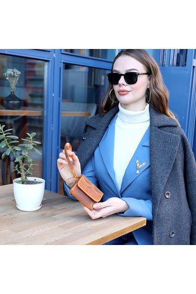 Fulleather محفظة نسائية جلدية بسيطة مصنوعة يدويًا للنساء