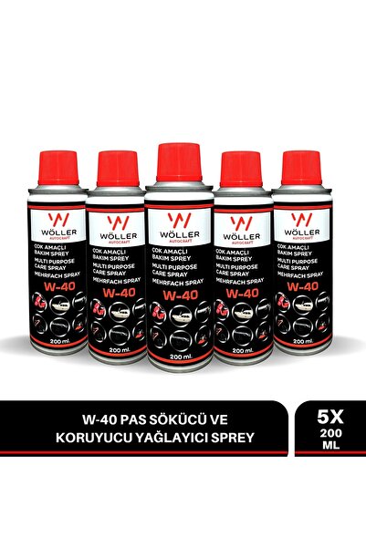 wöller W40 Pas Sökücü Koruyucu Yağlayıcı Sprey Çok Amaçlı Bakım Spreyi 200 Ml...