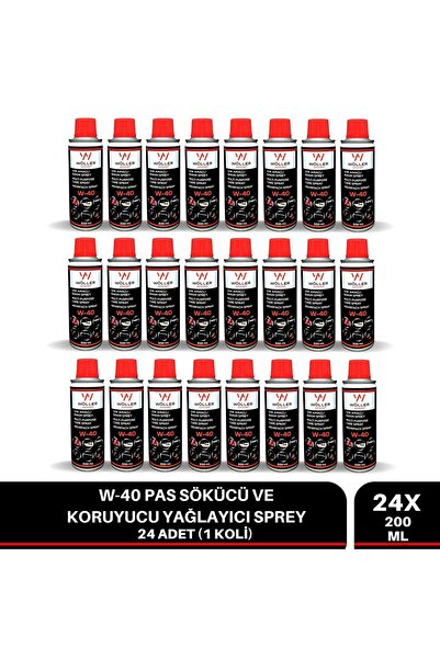 wöller W40 Pas Sökücü Koruyucu Yağlayıcı Sprey Çok Amaçlı Bakım Spreyi 200 Ml...