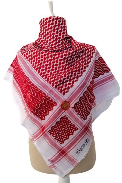 Kaftan Collection Women's Red Patterned Shawl