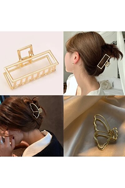 GÜLPEŞE Cataramă cu zăvor din metal auriu pentru femei