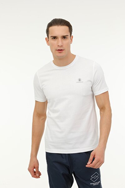 lumberjack M-ct102 Bsc C Nk T-sh 3fx Beyaz Erkek Kısa Kol T-shirt