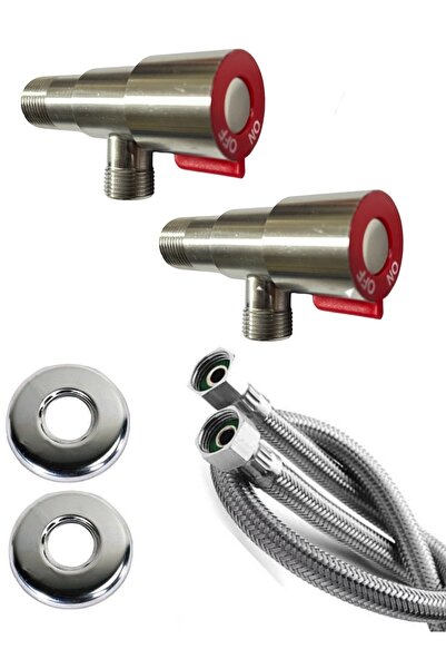 ARMİLLA ARMATÜR طقم بيديه تواليت دلتا إينوكس الفاخر 2 قطعة 70 سم مرحاض فليكس ...