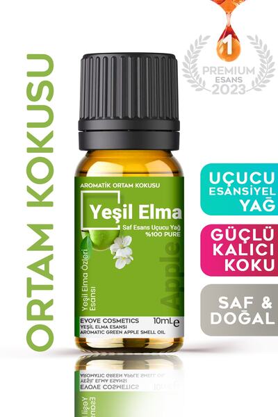 Cem Cosmetics Yeşil Elma Aromatik Koku Oda Ev Ofis Salon Kokusu 10ml Saf Esan...