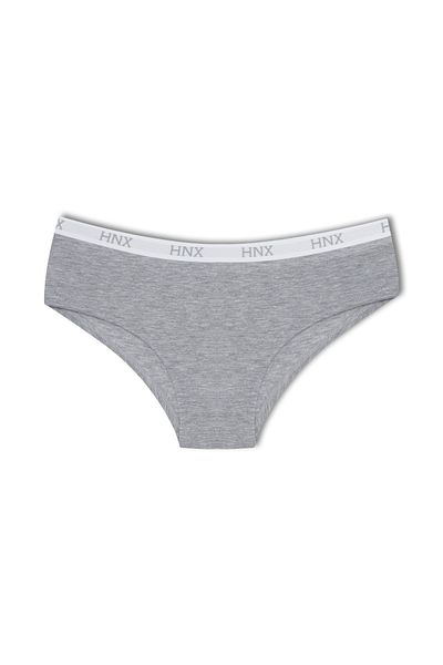 HNX Chiloți de damă hipster, din bumbac, jacquard, elastic, jumătate