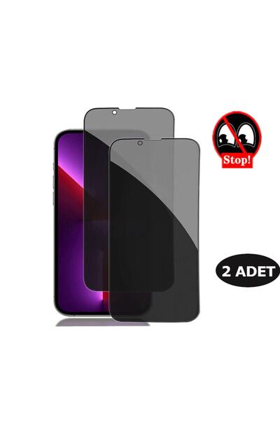 HyperAge [2 Adet] Iphone 13 - 13 Pro & 14 & 16E & 17E Uyumlu Privacy Hayalet ...