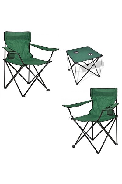 Depolife Çantalı Katlanır Kamp Piknik Koltuğu Masa Seti Bahçe Plaj Masalı San...