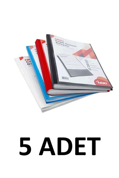 Noki 5 Mixed Color Leaf Pocket Presentation Binder