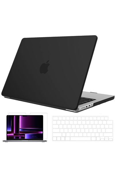 NovStrap Apple Macbook Pro 2023 M2 14.2 Inc A2779 Uyumlu Mat Kılıf + Şeffaf K...