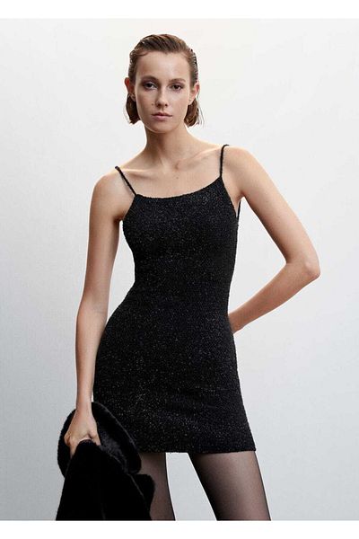 MANGO Woman Lurex Knitwear Dress
