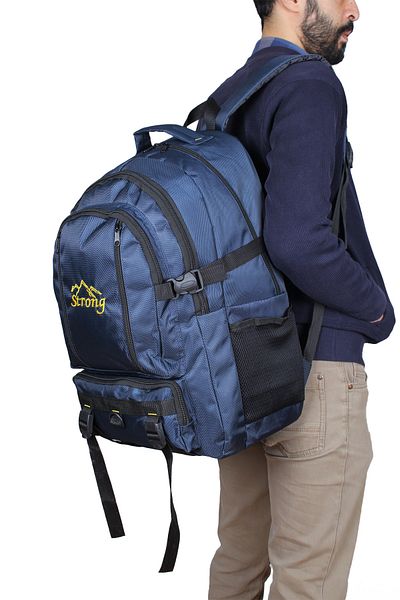 Strong Bag Δυνατό σακίδιο πλάτης 17-18,4 ιντσών μεγάλου μεγέθους με θήκη φορητού υπολογιστή, τσάντα ορειβασίας, τσάντα κάμπινγκ ταξιδιού