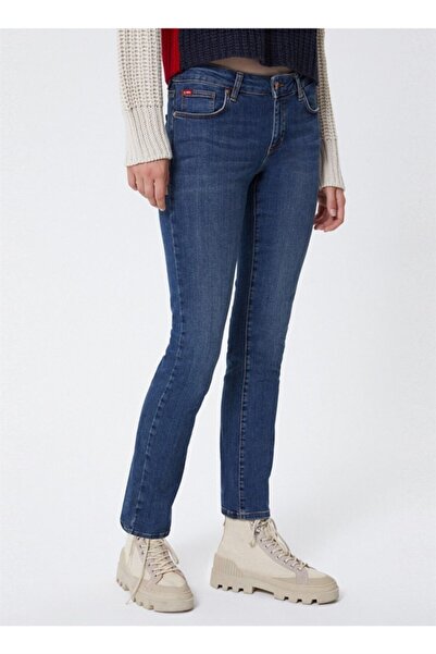 Lee Cooper Pearl Women's Skinny Midrise Fit Jean Trousers Mid Wash