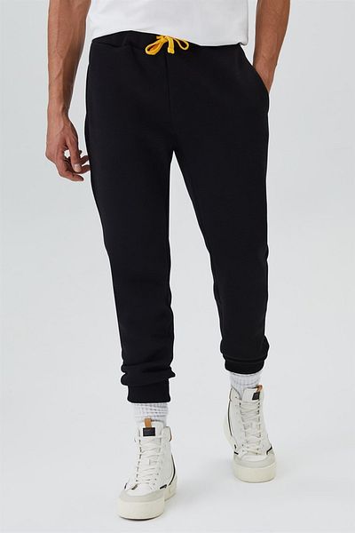 Lee Cooper Κανονικό μαύρο ανδρικό αθλητικό παντελόνι 231 Lcm 227001 Vıctors Black