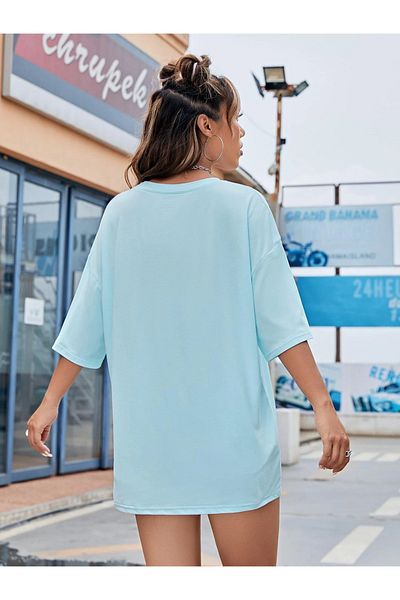 Machetta Tricou oversize unisex cu imprimeu Intense Feelings de mărime mare - Tricou oversize pentru femei