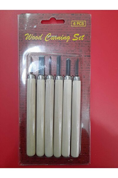 gebzeli Ahşap,linol Oyma Seti 6 Lı Set