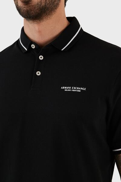 Armani Exchange Tricou polo slim fit 100% bumbac cu logo Tricou polo bărbați 8nzffm Zj5dz 1200