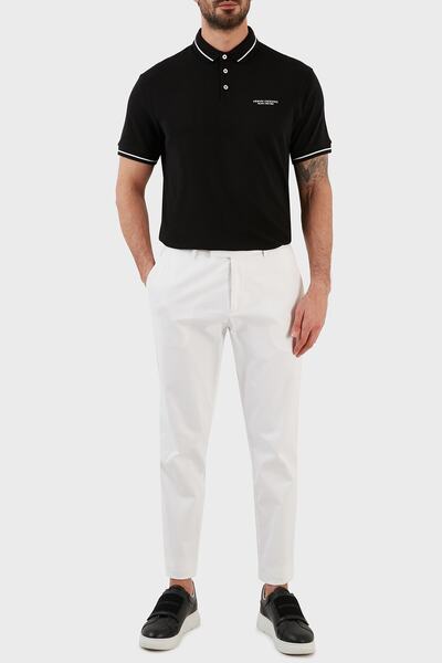 Armani Exchange Tricou polo slim fit 100% bumbac cu logo Tricou polo bărbați 8nzffm Zj5dz 1200