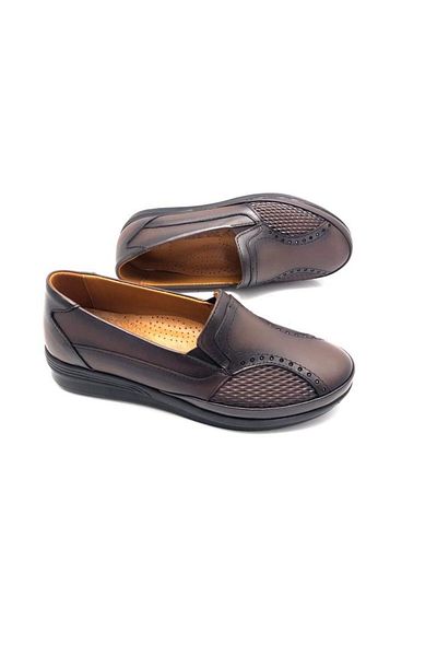 Derilax Genuine Leather Full Orthopedic Women's Mother Shoes