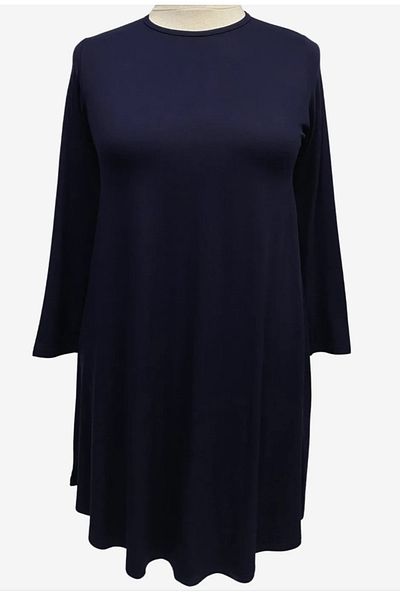 ECE GİYİM Plain Colored Combed Cotton Tunic