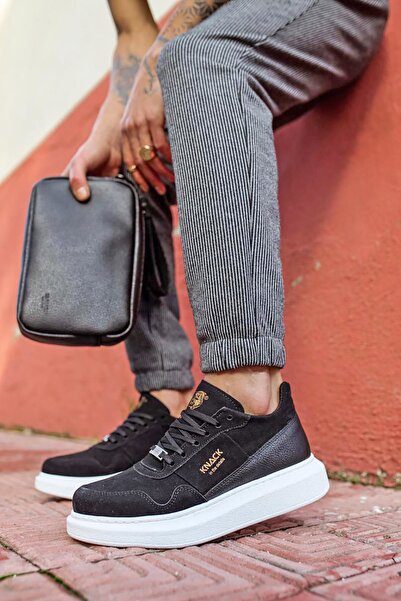 Rainon Store Casual Black Suede Men's Sneakers