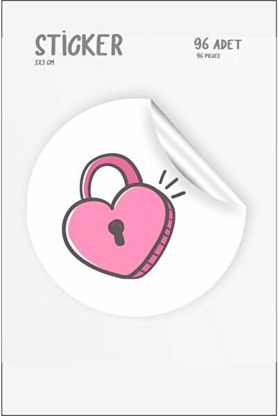 Hsn Set naljepnica sa temom srca za Dan zaljubljenih 96 naljepnica 2 stranice