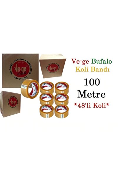 Vege Ve-ge Bufalo 48'li 1 Koli Koli Bandı 100 Metre X 45 mm