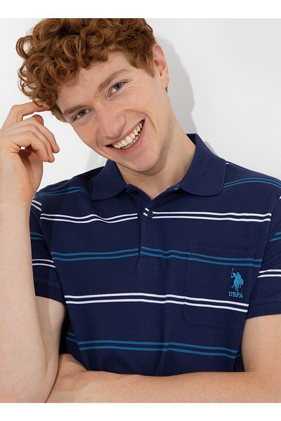U.S. Polo Assn. Polo Collar Navy Blue Men's Polo T-shirt Sumatra