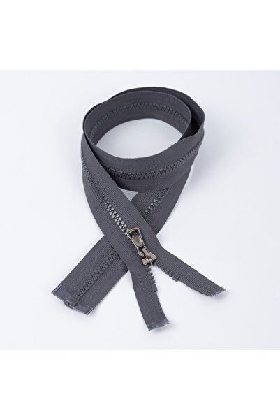 Koza Fermuar Koyu Gri Kemik Mont Fermuarı 80cm 5 Adet