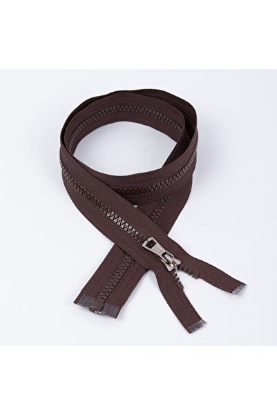 Koza Fermuar Kahverengi Kemik Mont Fermuarı 80cm 5 Adet